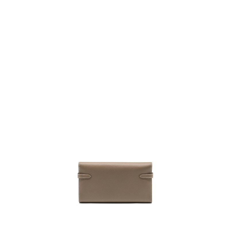 Hermes Kelly Long Wallet Epsom Etoupe GHW Stamp A