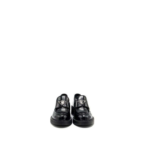 Prada Size 36 Loafer Calfskin Black SHW