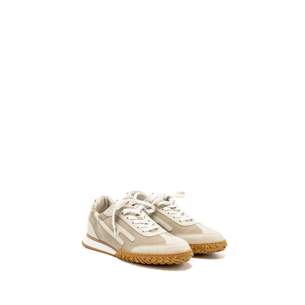 Hermes size 38 jet sneaker Nappa / suede goatskin Beige Esquisse / Glaise