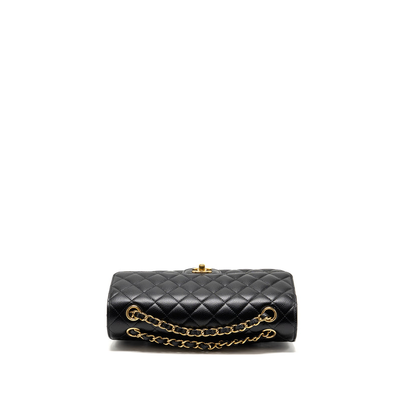 Chanel Medium Classic Double flap bag caviar black GHW (microchip)