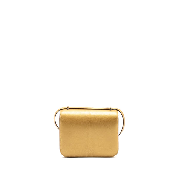 Hermes Mini Constance Chèvre Chamkilight Y9 Dore LGHW Stamp W