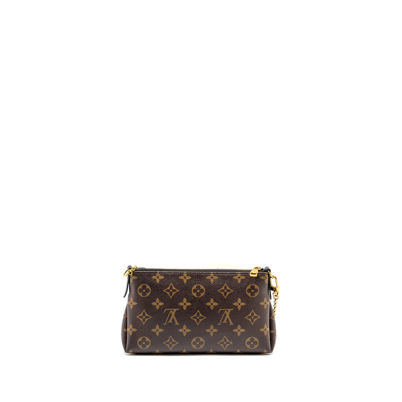 Louis Vuitton Pallas Clutch Monogram 2 Way Shoulder Bag Monogram Canva