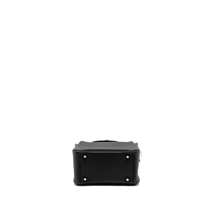 Hermes Mini Lindy Clemence Black SHW Stamp U