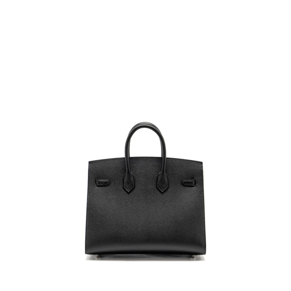 Hermes Birkin 25 Epsom Black SHW Stamp W