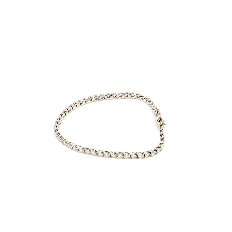 Tiffany Size Medium Tennis Bracelet Platinum Diamonds