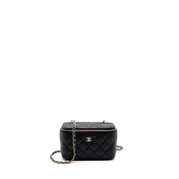Chanel Long Vanity Case Caviar Black LGHW