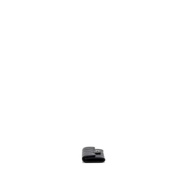 Chanel Classic flap card holder lambskin Black SHW