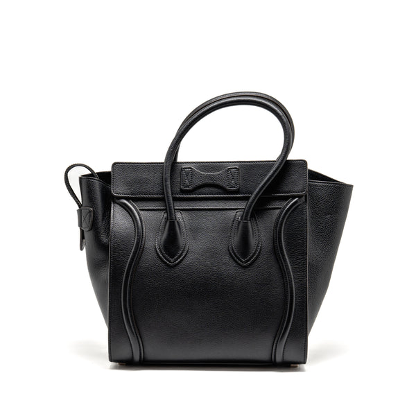 Celine Micro Luggage Bag Calfskin Black SHW