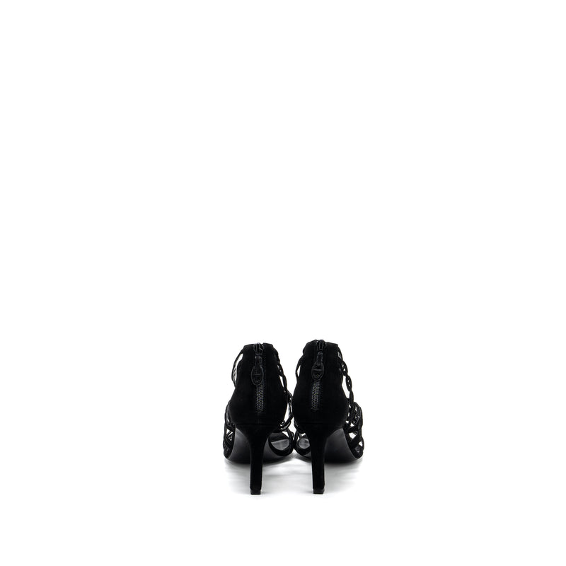 Hermes Size 36 Romy Sandals Suede Black