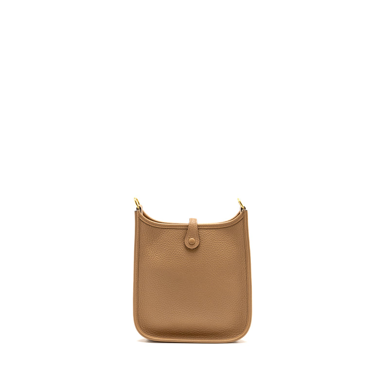 Hermes Mini Evelyne clemence chai multicolor strap SHW stamp U