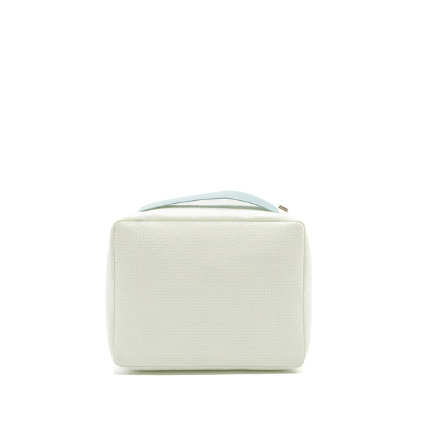 Hermes Toogo Cabriole Case, Medium Model Cotton Vert Aqua SHW