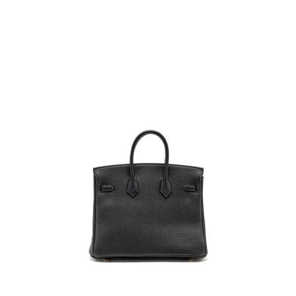 Hermes Birkin 25 Togo Black GHW Stamp U