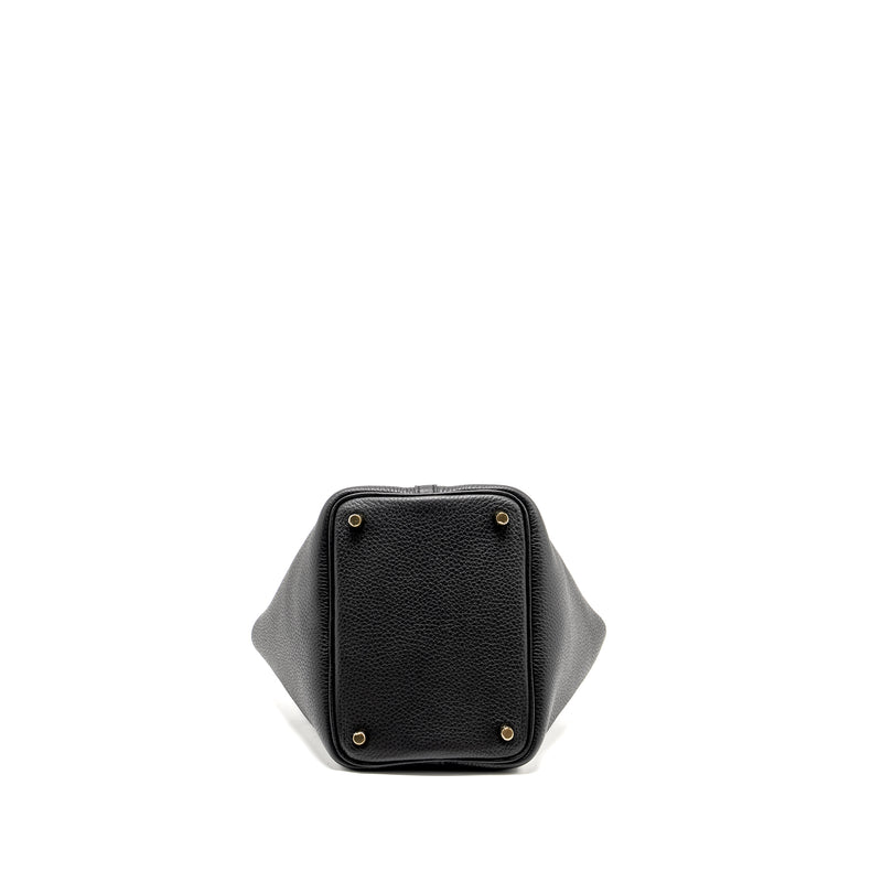 Hermes Picotin 18 Lock Bag Clemence Black GHW Stamp W