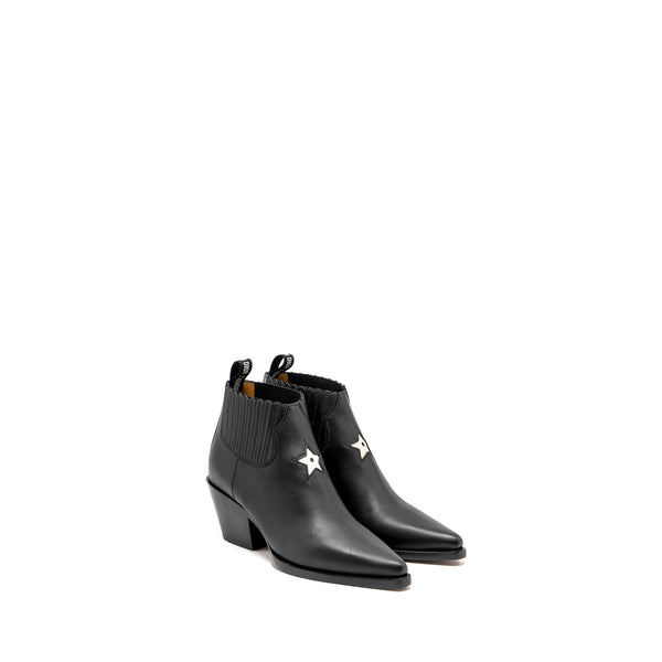 Dior Size 37 L.A Heeled Ankle Boots Black