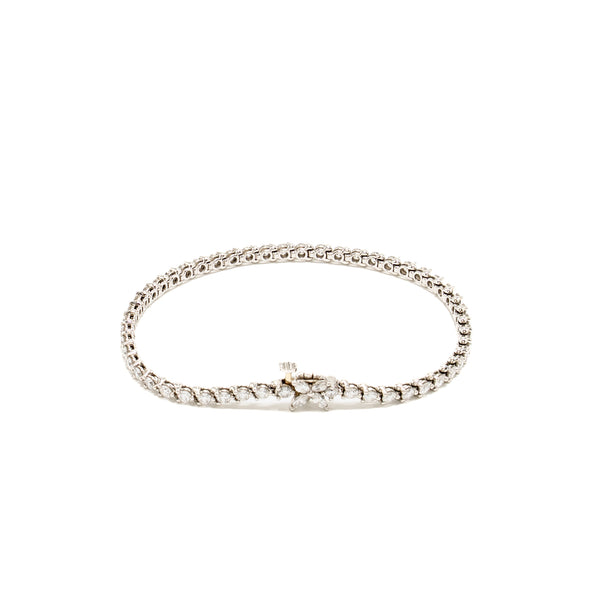 Tiffany Size Medium Tennis Bracelet Platinum Diamonds