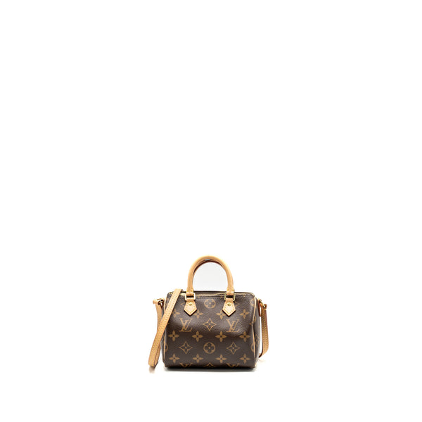 Louis Vuitton Nano Speedy Monogram Canvas GHW (Old Version)