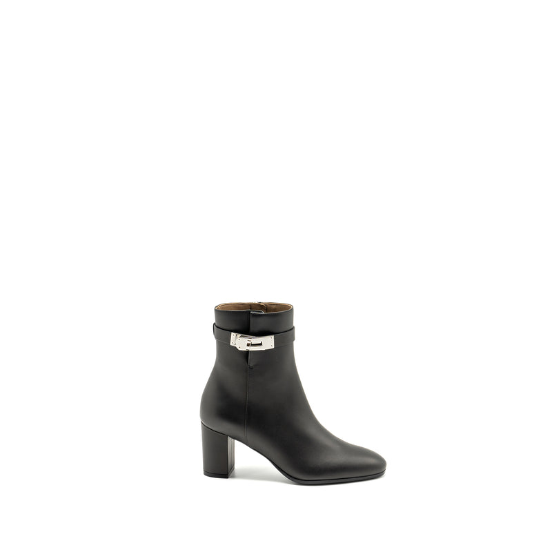 Hermes Size 36 Women’s Saint Germain Ankle Boot Calfskin Black SHW