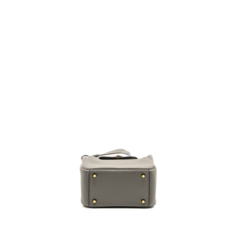 Hermes Mini lindy Clemence Gris Meyer GHW Stamp U