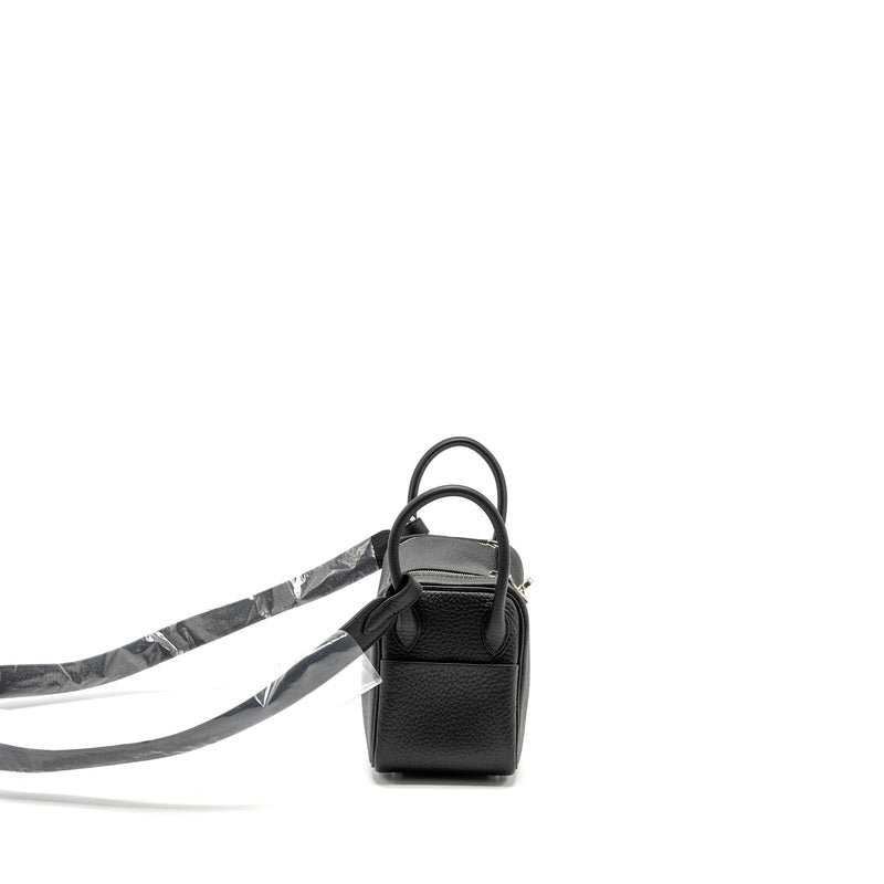 Hermes Mini Lindy Clemence Black SHW Stamp U