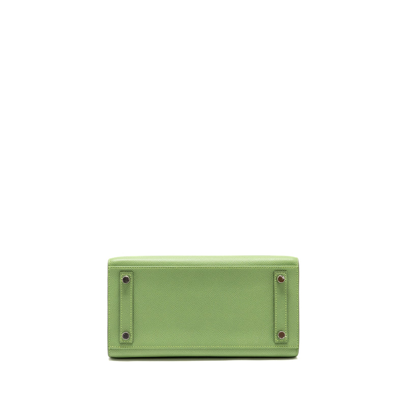 Hermes Birkin 25 Epsom Vert Criquet SHW Stamp Y