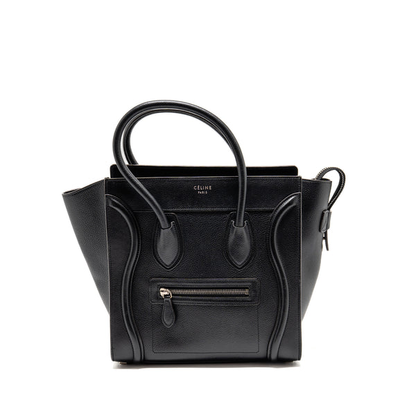 Celine Micro Luggage Bag Calfskin Black SHW