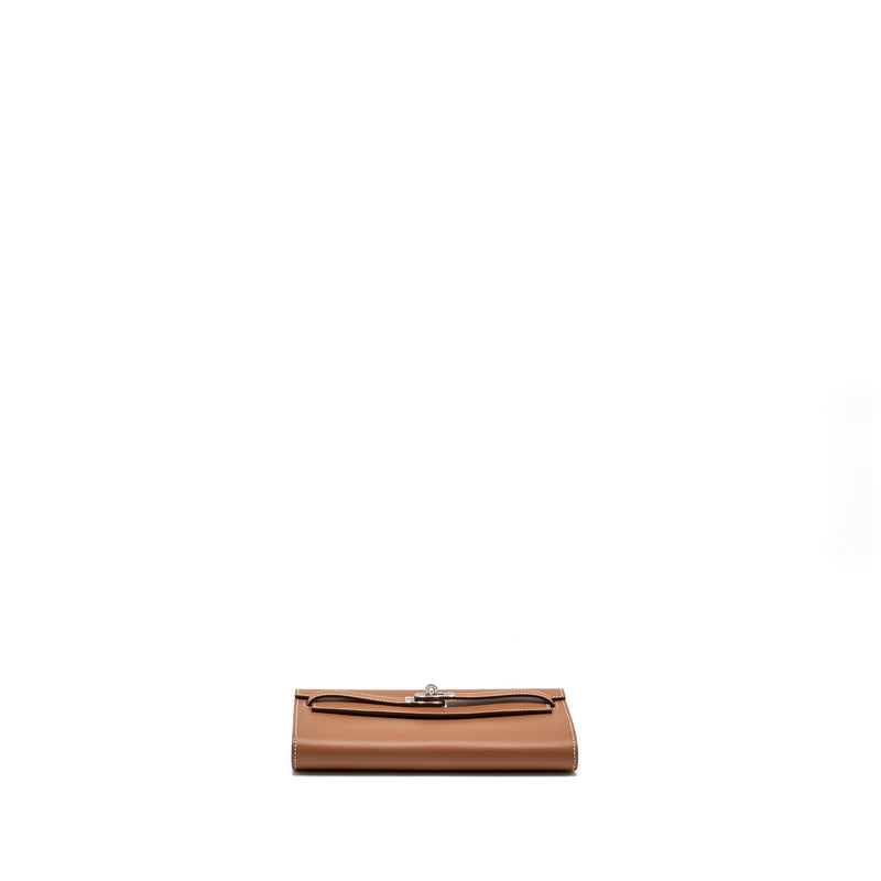 Hermes Kelly To Go Evercolor Gold SHW Stamp W