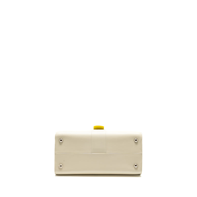 Delvaux Brilliant MM Magic Box Calfskin White/Multicolour SHW