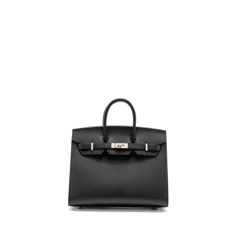 Hermes Birkin 25 Epsom Black SHW Stamp W