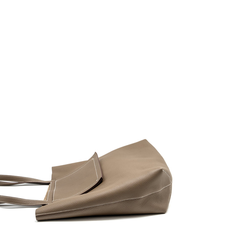 Hermes Cabasellier 46 Clemence Etoupe Stamp U