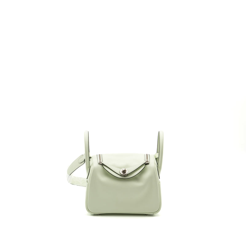 Hermes Mini Lindy Swift Vert Fizz SHW stamp B