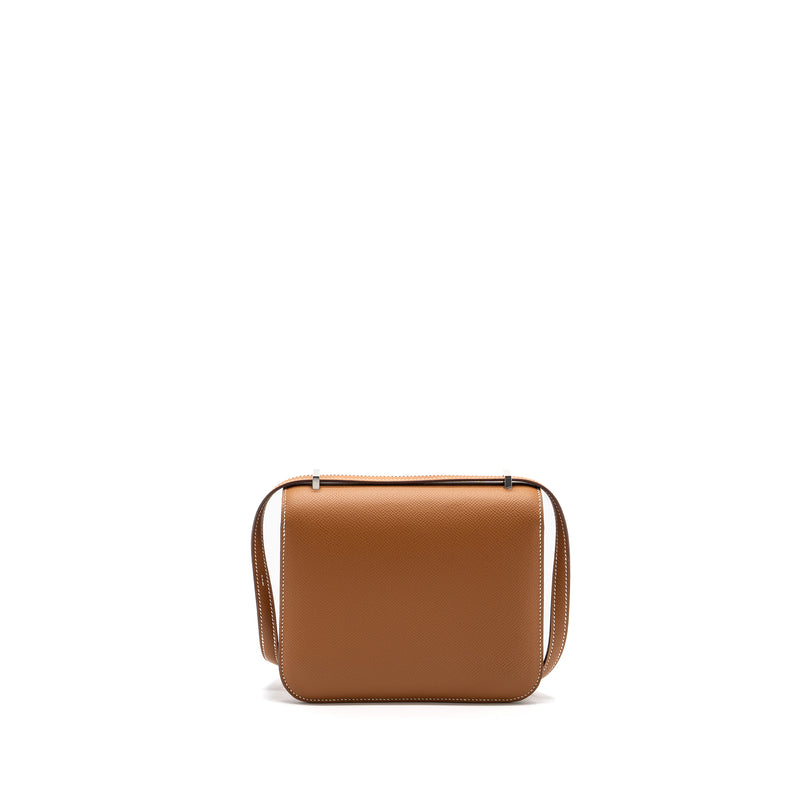 Hermes mini constance epsom gold SHW stamp U (New Version)