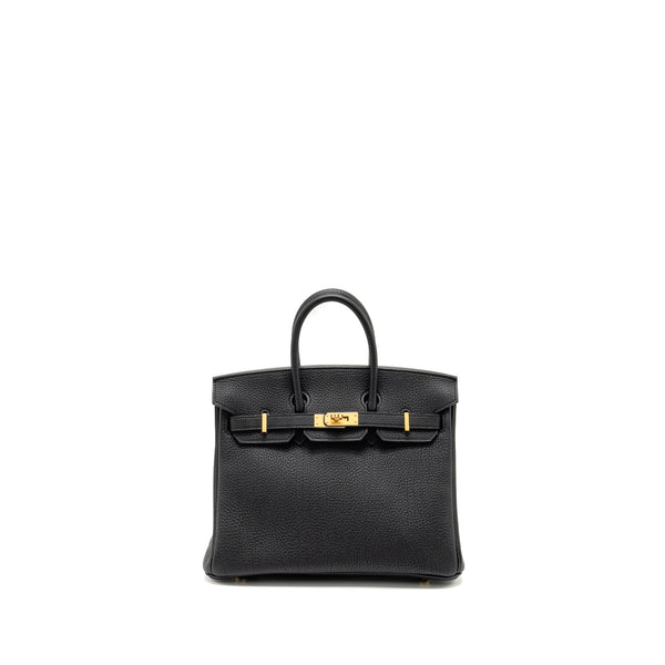 Hermes Birkin 25 Togo Black GHW Stamp U