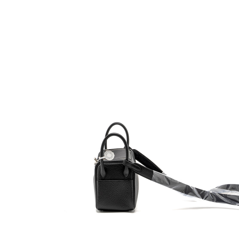 Hermes Mini Lindy Clemence Black SHW Stamp U