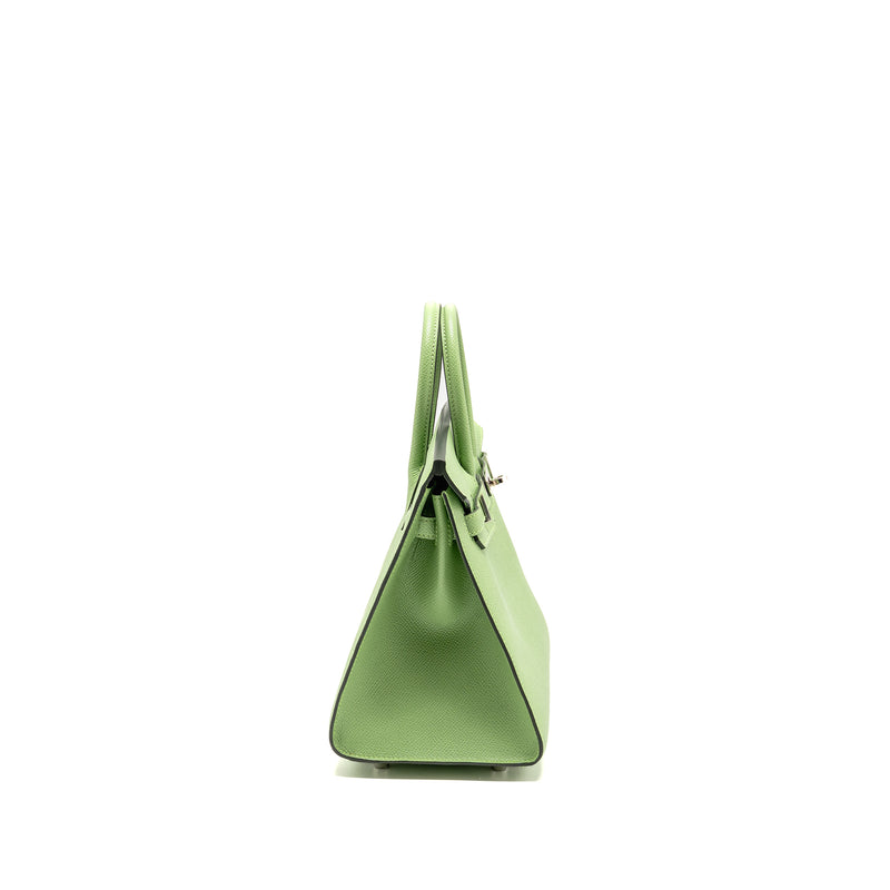 Hermes Birkin 25 Epsom Vert Criquet SHW Stamp Y