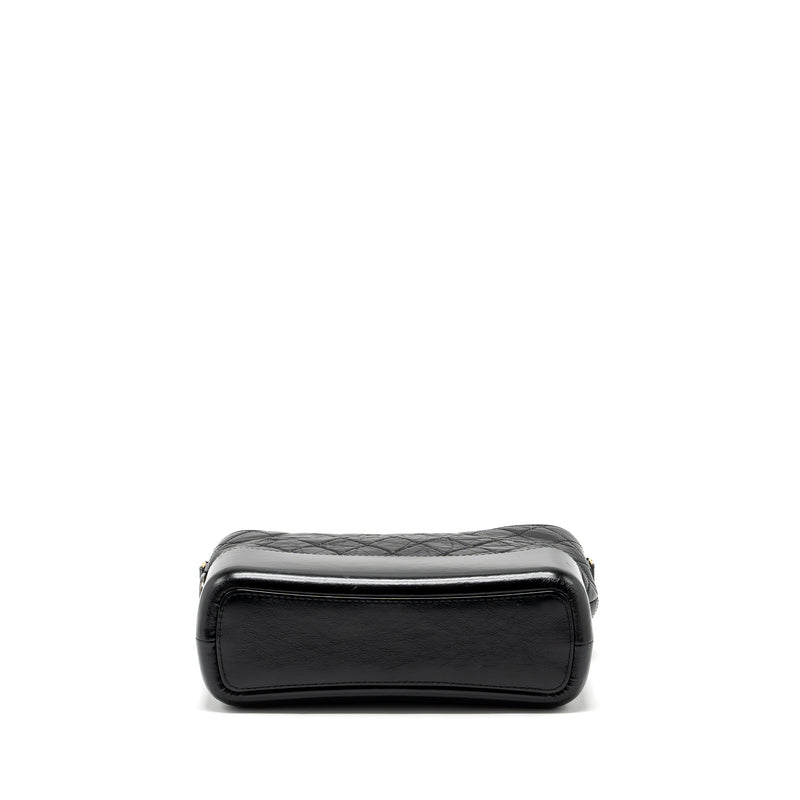 Chanel large Gabrielle hobo bag calfskin black multicolor hardware