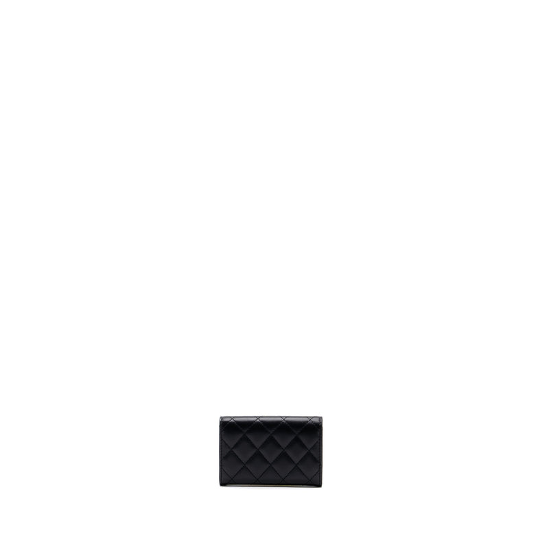 Chanel Classic flap card holder lambskin Black SHW