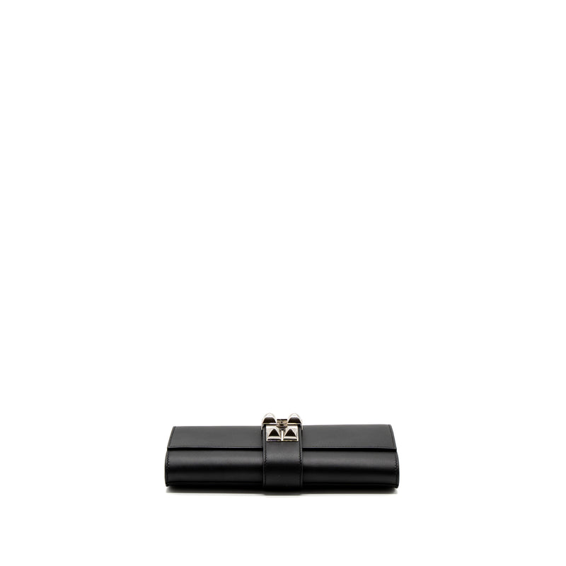 HERMES POCHETTE MEDOR 23 SWIFT BLACK SHW stamp X