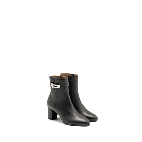 Hermes Size 36 Women’s Saint Germain Ankle Boot Calfskin Black SHW