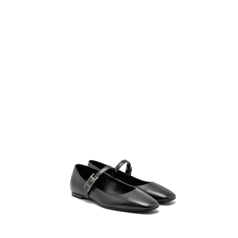 Hermes size 38 Jane Ballet Flat black
