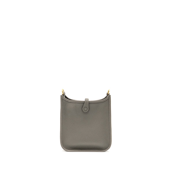 Hermes Mini Evelyne Clemence Gris Meyer GHW Stamp U