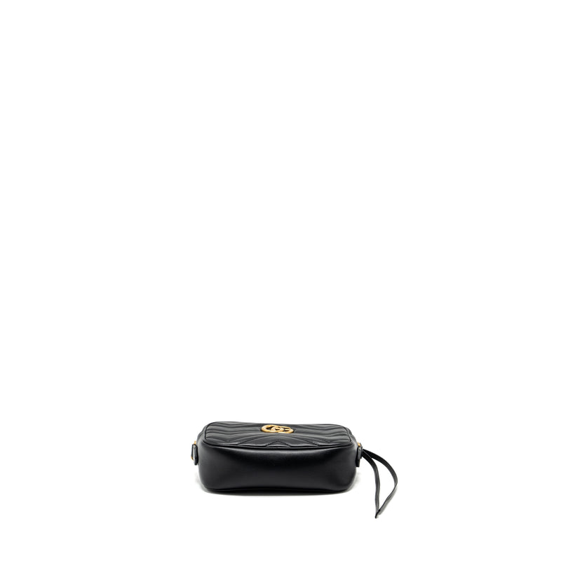 Gucci GG Marmont Matelasse Mini Camera bag calfskin black GHW