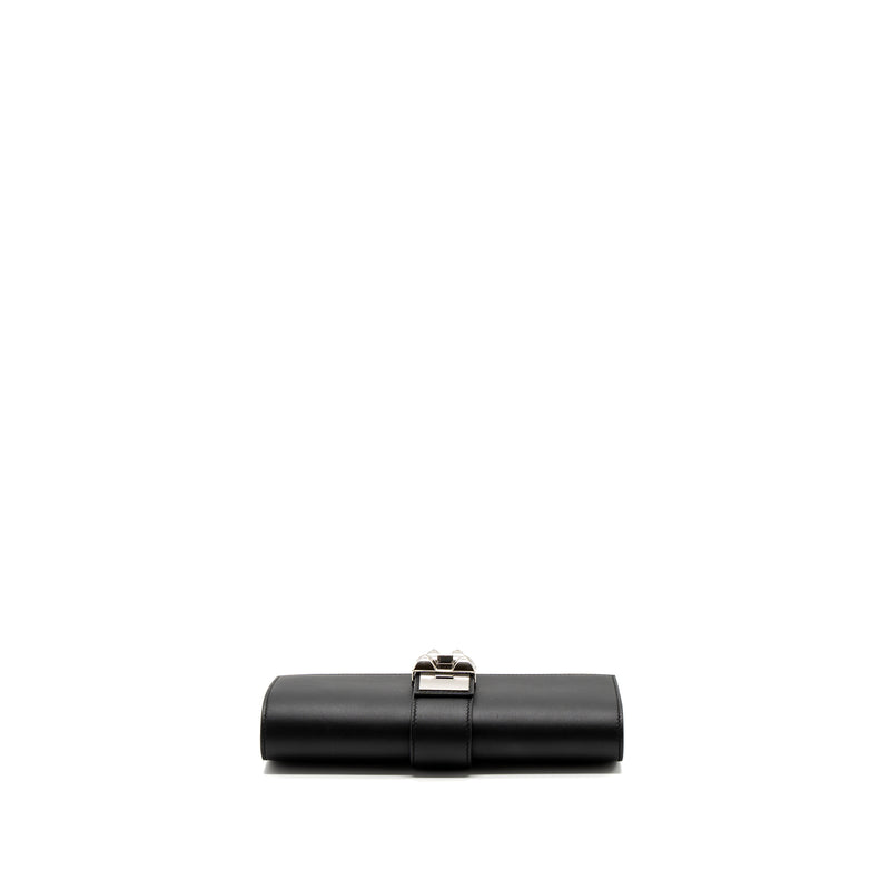 HERMES POCHETTE MEDOR 23 SWIFT BLACK SHW stamp X