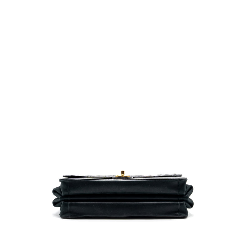 Chanel Flap Bag with chains handle calfskin black GHW