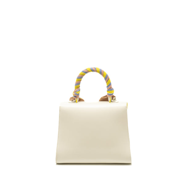 Delvaux Brilliant MM Magic Box Calfskin White/Multicolour SHW