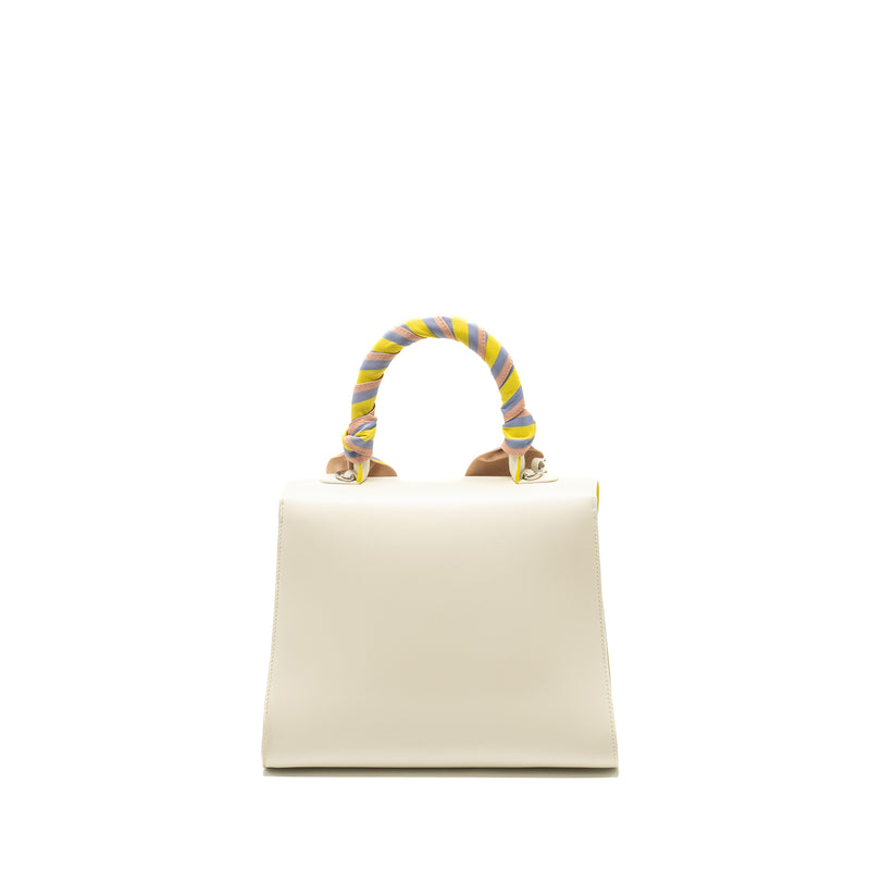 Delvaux Brilliant MM Magic Box Calfskin White/Multicolour SHW