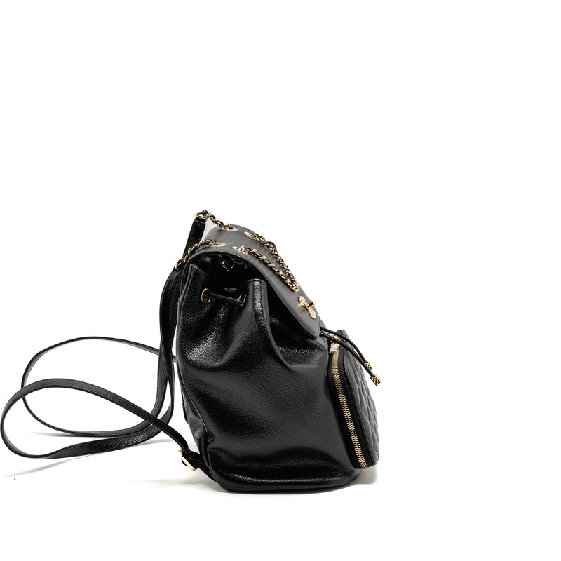 Chanel Affinity Backpack Caviar Black LGHW (Microchip)