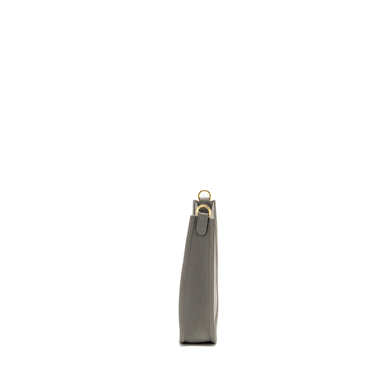 Hermes Mini Evelyne Clemence Gris Meyer GHW Stamp U