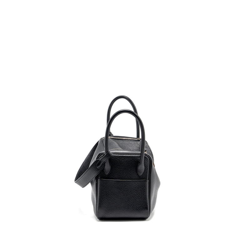 Hermes Lindy 26 Clemence Black/Toffee SHW stamp A