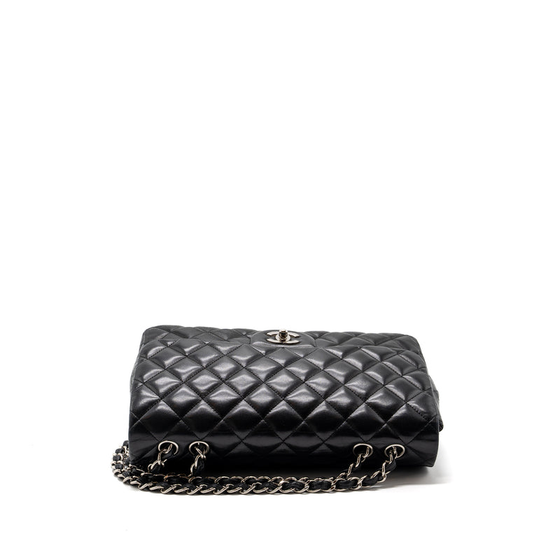 Chanel Classic Jumbo Single Flap Bag Lambskin Black SHW