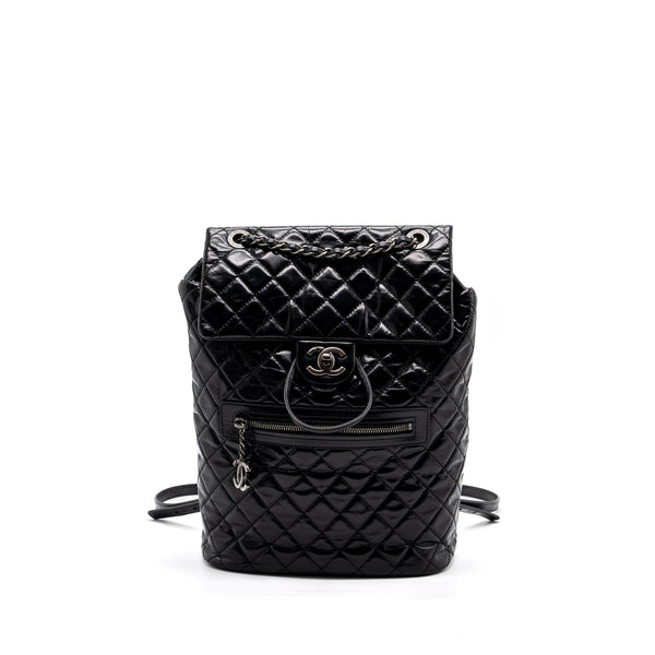 CHANEL Large QUILTED Mountain BACKPACK CALFSKIN BLACK SHW